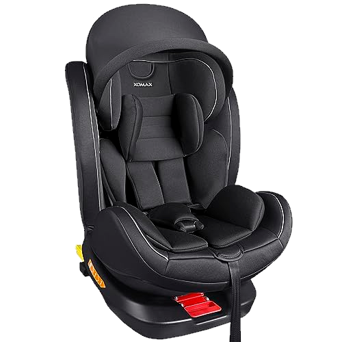 XOMAX XZ-16 Kindersitz drehbar 360° mit ISOFIX Liegefunktion mitwachsend 0-36 kg